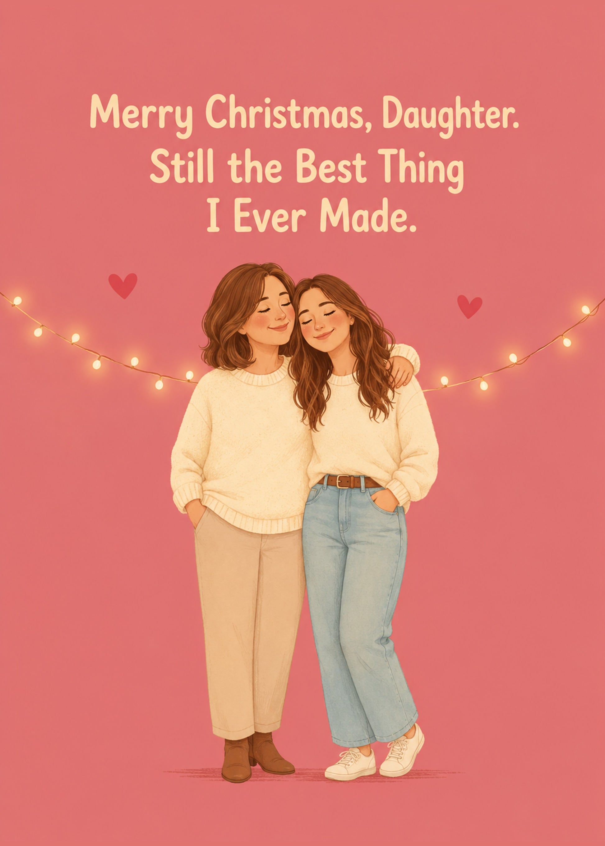 Funny Christmas card with Best Thing I Ever Made text, by Gigglz
