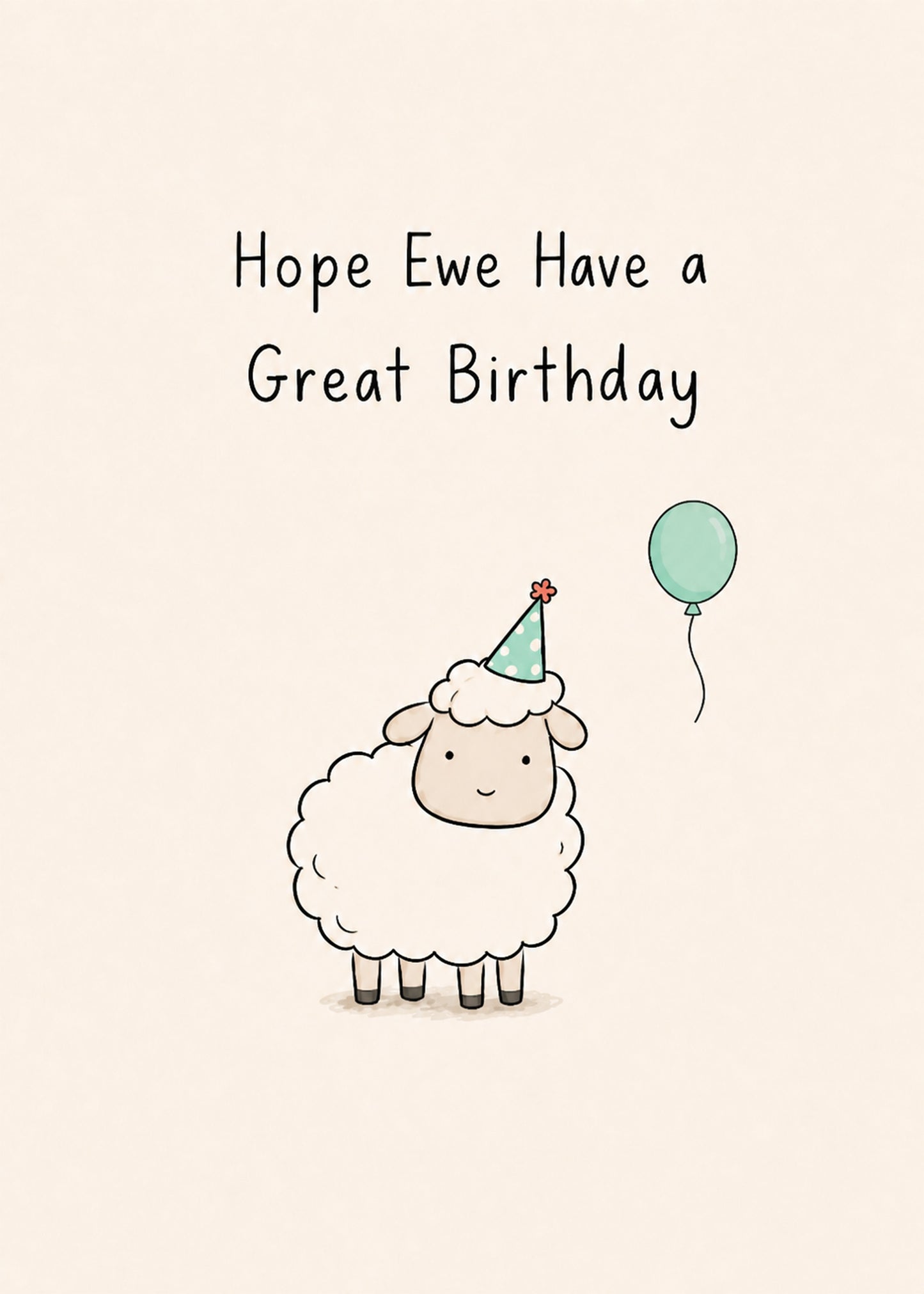 Ewe Birthday funny birthday card by Gigglz