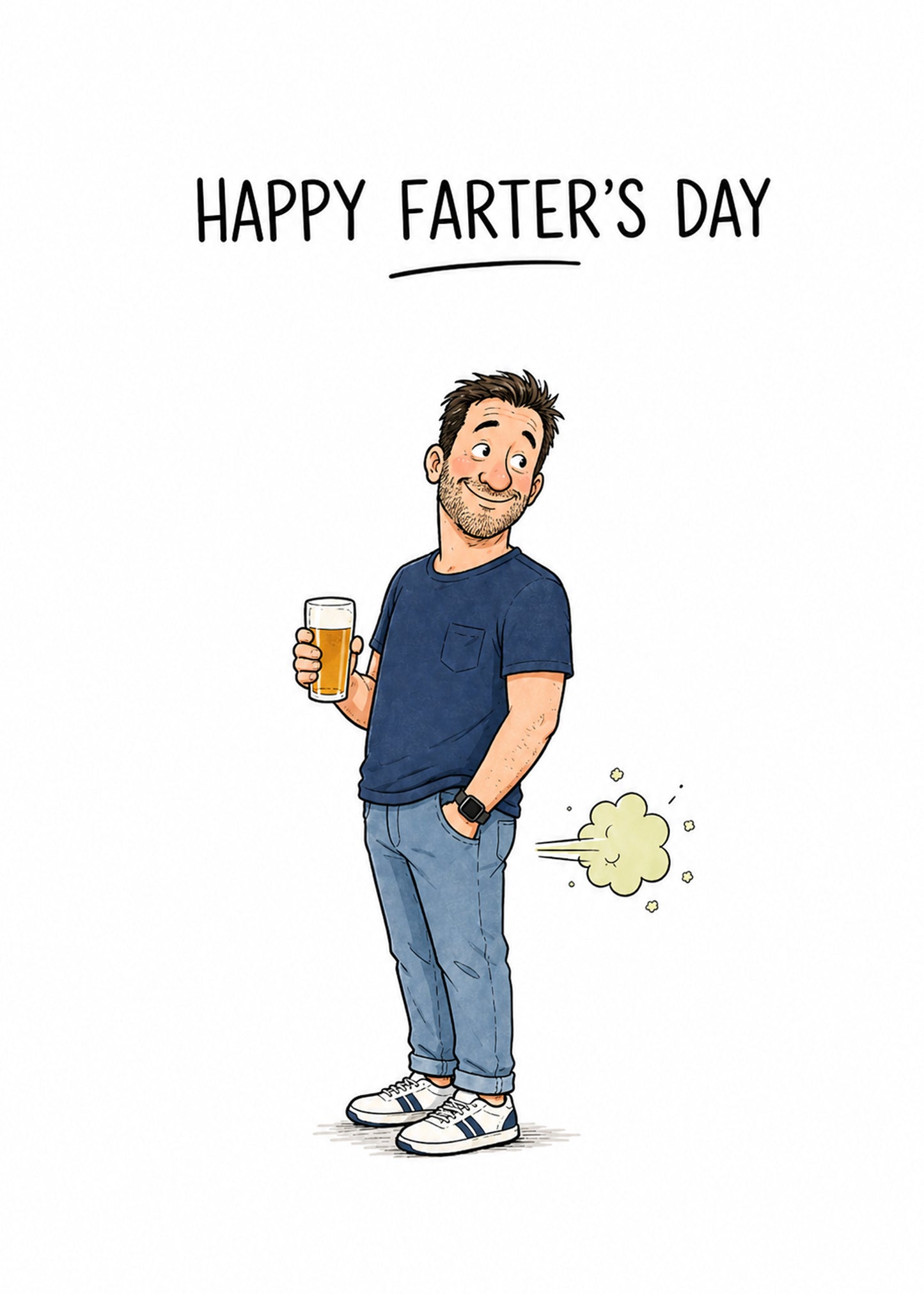 Happy Farter's Day rude father's day card by Gigglz