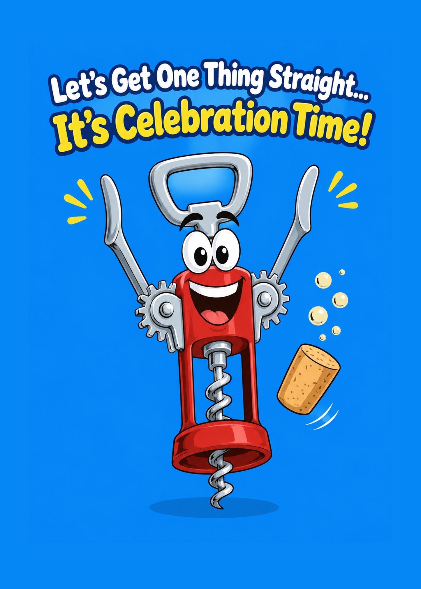 Funny congratulations card with Let's Get One Thing Straight text, by Gigglz