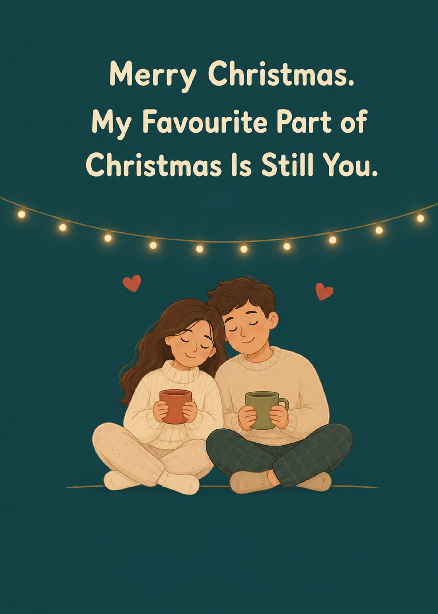 Funny Christmas card with My Favourite Part of Christmas text, by Gigglz