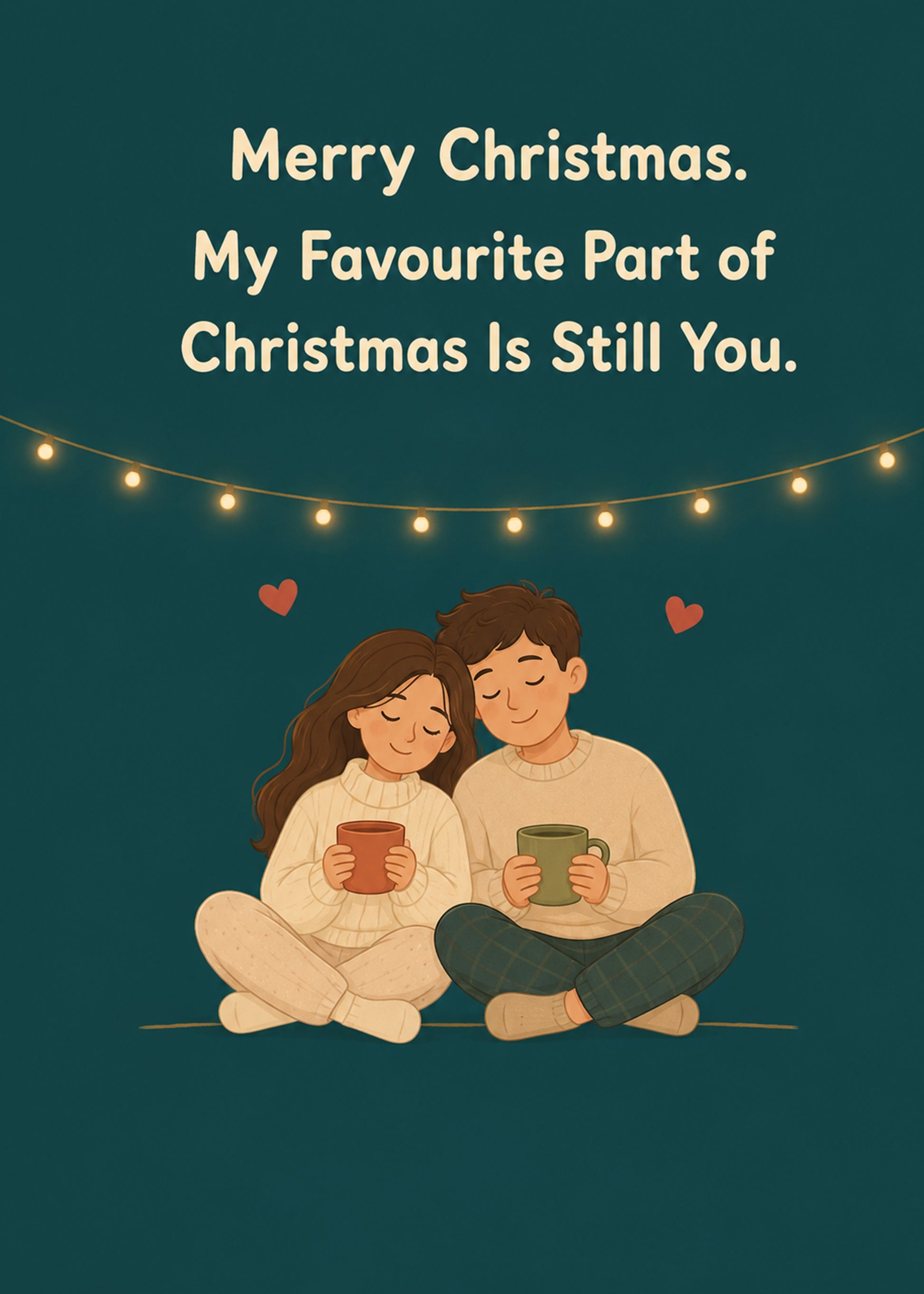 Funny Christmas card with My Favourite Part of Christmas text, by Gigglz