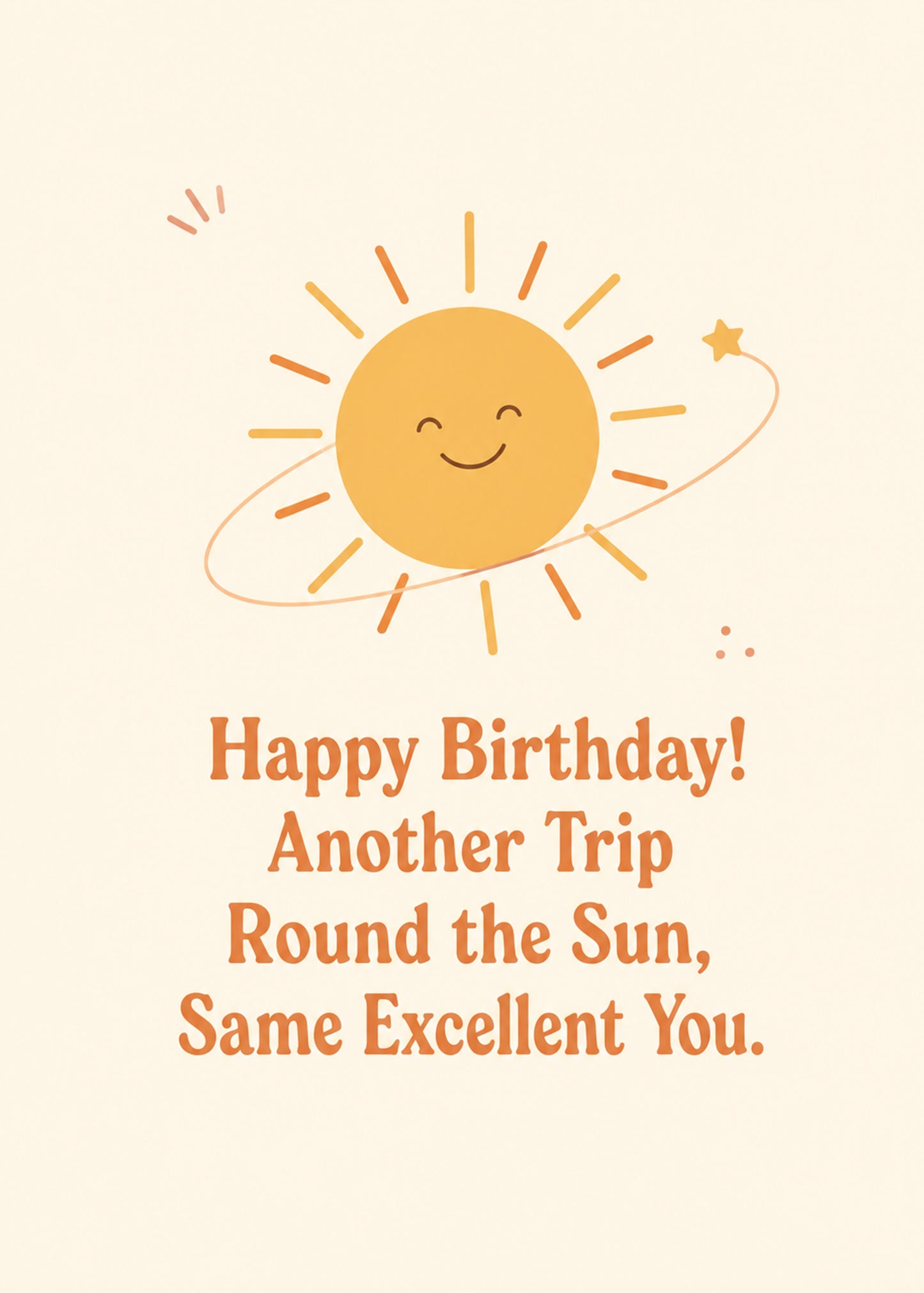 Funny birthday card with Same Excellent You text, by Gigglz