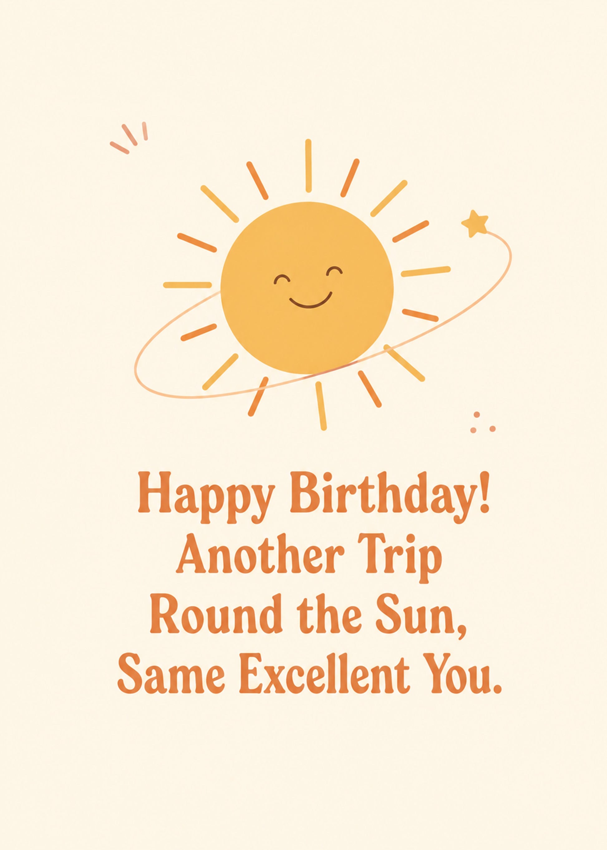 Funny birthday card with Same Excellent You text, by Gigglz