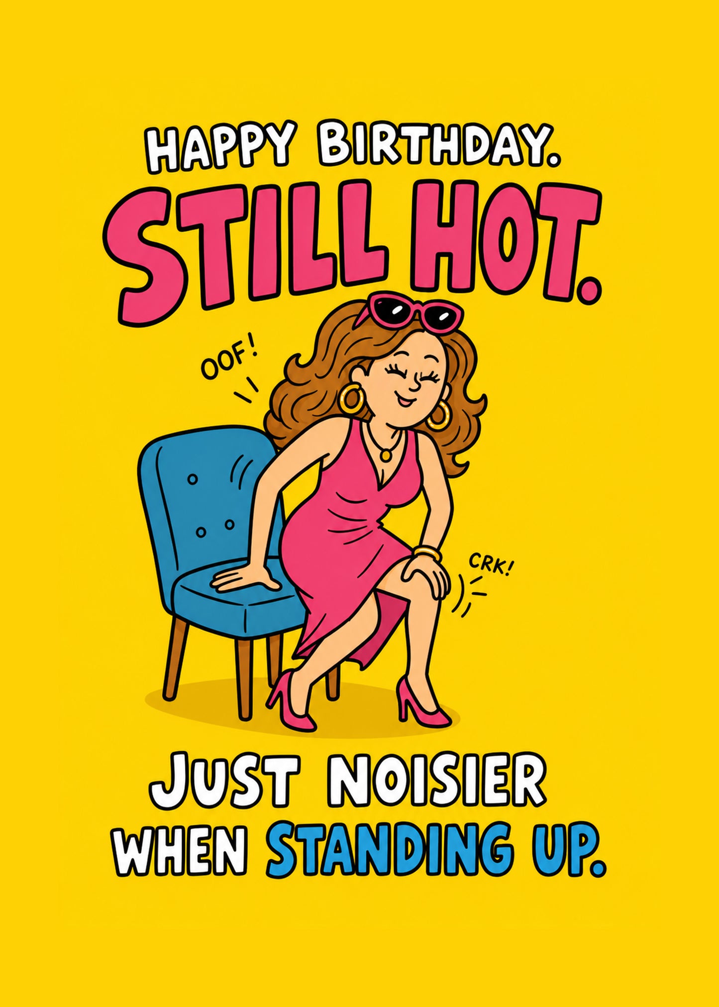 Still Hot Noisier funny anniversary card by Gigglz