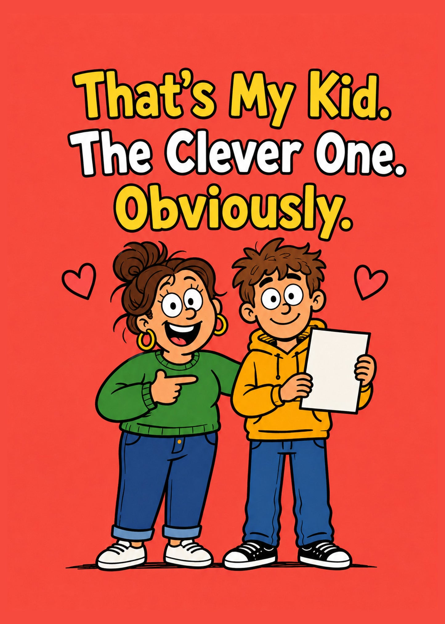 Funny congratulations card with That's My Kid text, by Gigglz