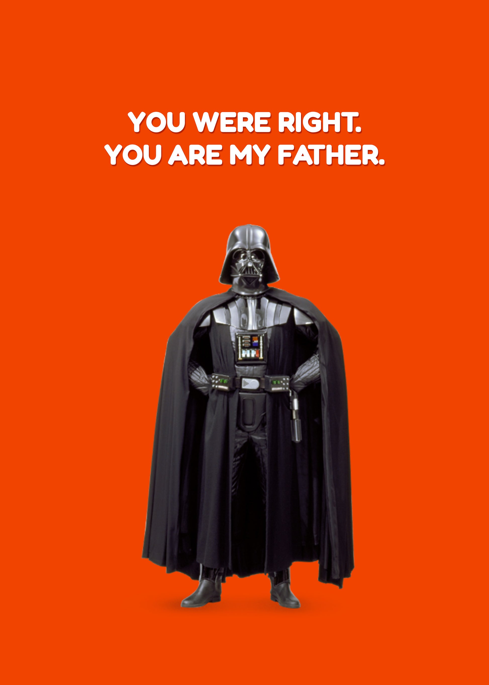 You Are My Father funny sci-fi dad card by Gigglz